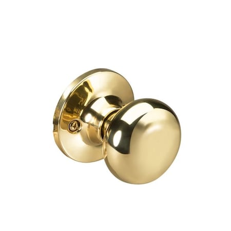 Yale Half Dummy Lock with Sinclair Knob Bright Brass Finish SND3L